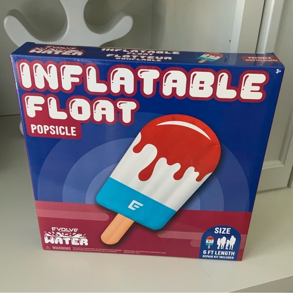 BRAND NEW Inflatable Popsicle Beach Pool Water Floatie Float 6 Feet - Picture 1 of 8